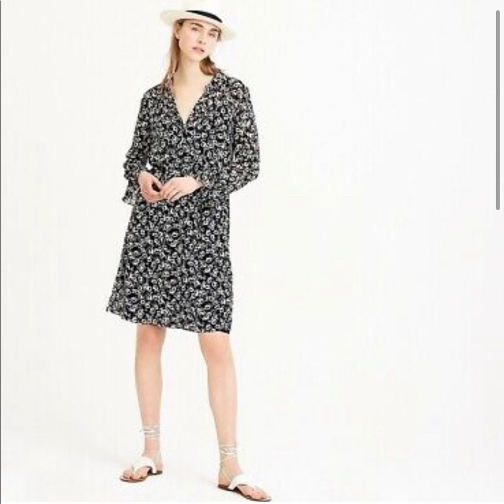 J Crew Mercantile Drapey Tie-Front Dress